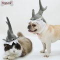 Shark Design Hund Katze Welpen Hut Halloween Cosplay Kappe Mähne Pet Kostüm